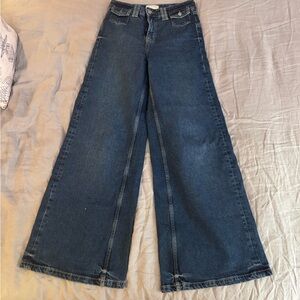 We The Free Dark Blue Flare Jeans